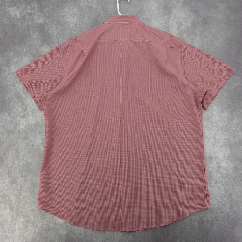 Chick-Fil-A Team Style Oobe Red Gingham Short Sleeve Button Down Shirt 2XL - Picture 6 of 10